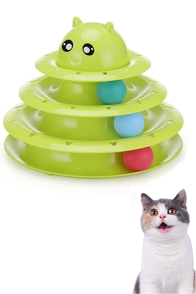 Efege Kedi Oyuncağı Kule Tasarım 3 Toplu Kedi Köpek Oyun Tüneli Evcil Hayvan ...