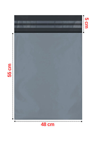 POŞETİSTAN Cepli Kargo Poşeti 25 Adet 48 Cm X 55 Cm X 5 Cm