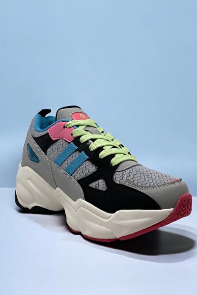 Hammer Jack 101 20041 Rio Gri Turkuaz Kadın Günlük Spor Ayakkabı