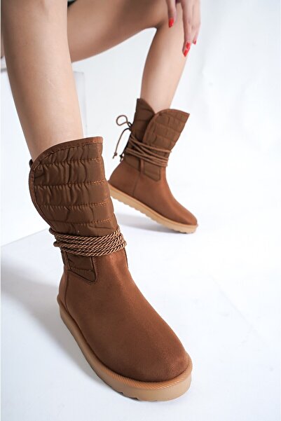 Sapin Kadın Süet Bağcıklı Bot 77025