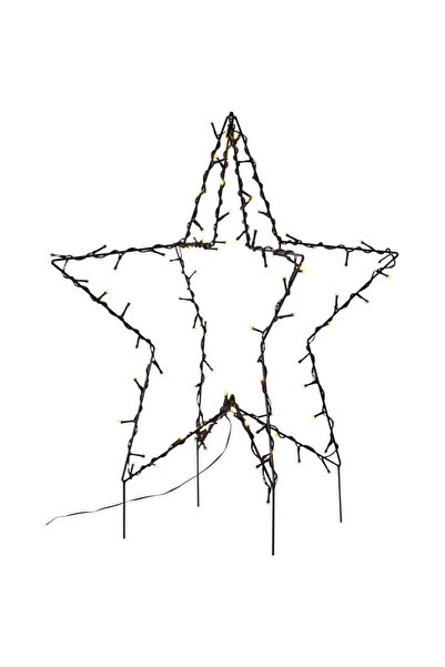 Eglo 411164 "FOLDY" Siyah Çelik 90 Ledli Yere Çivili Yılbaşı Ağacı 55Cm Yükse...