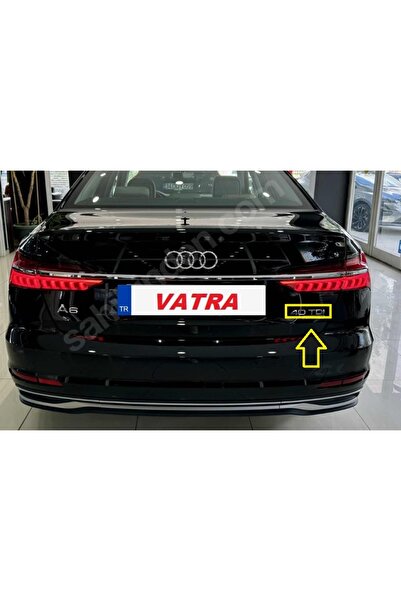 EDEXPORT Audi A6 Sedan 2018-2024 40 TDI Uyumlu A6 ve 40 TDI Krom Bagaj Yazısı