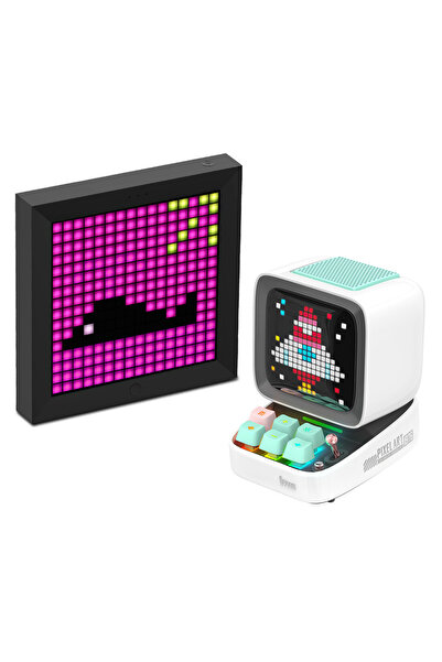 DIVOOM Ditoo Pro Beyaz Bluetooth Hoparlör Ve Pixoo Led Ekran Seti