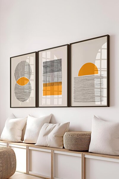 Postifull Set de pictură cu cadru, 3 bucăți cadru negru și set de postere cu ...