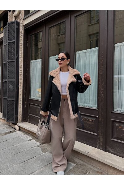 SONREİR Imported Leather Toscana Biker Coat