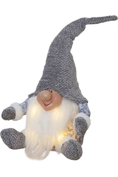 Eglo 411472   "Joylight" Led Plastic Textile Fabric - Gray-White 34cm Height Dwarf