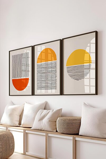 Postifull Set de pictură cu cadru, 3 bucăți cadru negru și set de postere cu ...