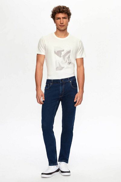 Twn Τζιν παντελόνι Super Slim Fit Navy Blue Denim