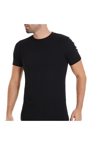 Yıldız Çamaşır 6 Pieces 100% Cotton Short Sleeve Men's Ribbed Undershirt