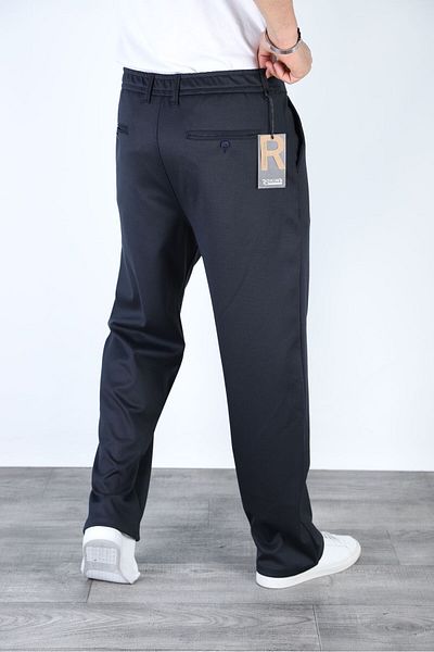 Rokın's Personality Knitted Baggy Pants - Pleated, Elastic Waist and Comfortable Cut