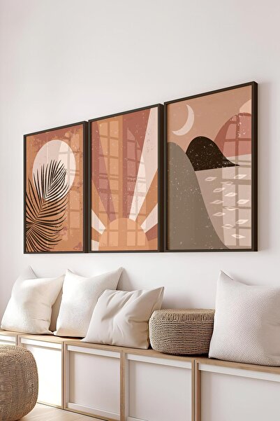 Postifull Set de pictură cu cadru, 3 bucăți cadru negru și set de postere cu ...