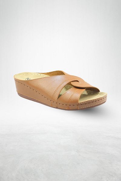 Neon Shoes Putu Women's Cross Comfort Model Daily Orthopedic Slippers Mother Middle Age Young Home & Outdoor Slippers