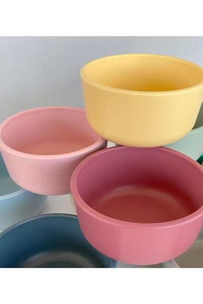 OiOi Basic Silicone Bowl - Powder Gray
