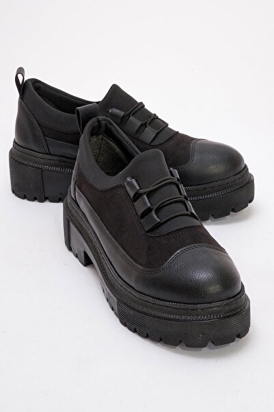 Ccway Чорні жіночі повсякденні туфлі - Шкіра