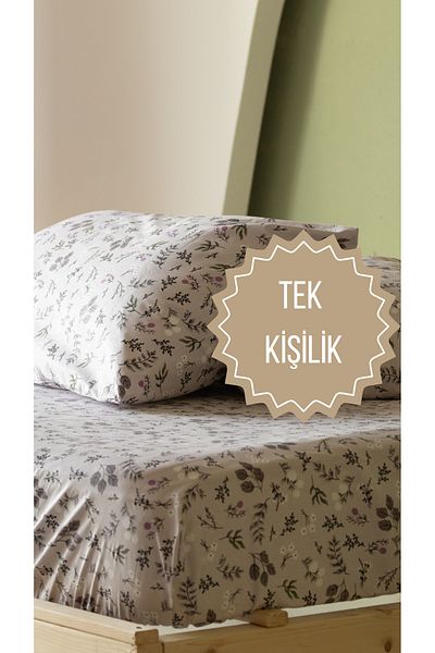 sutra Nermince Series 100% Cotton Akfil Single Elastic Sheet Set