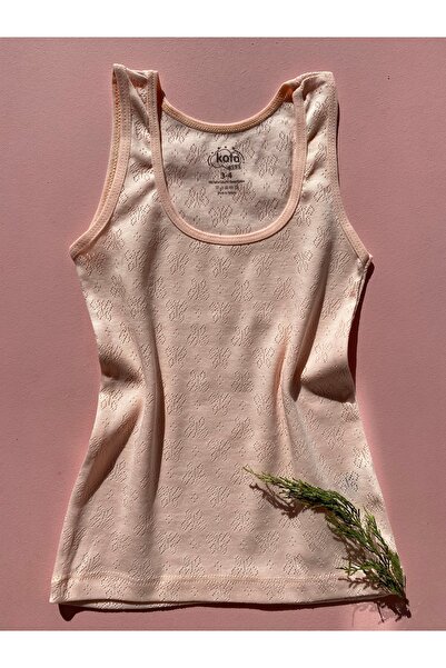 LEYNA BUTİK Βαμβακερό, Lycra πλεκτό ζακάρ διάτρητο ύφασμα 6 τεμαχίων κοριτσίστικο εσώρουχο με χοντρό λουράκι