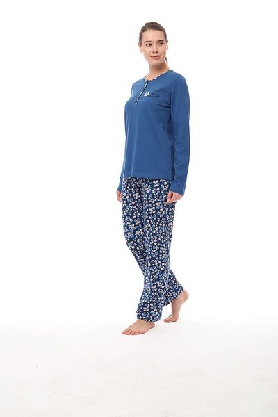 Pijadore 1558 Costum de pijama cu mânecă lungă pentru femei Big Beeden