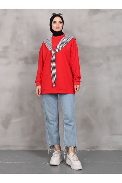 VAV Red Shawl Sweatshirt - Vav