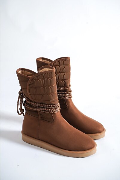 Sapin Kadın Süet Bağcıklı Bot 77025