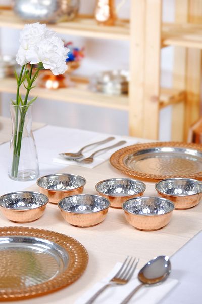 GÜR BAKIR 1 Copper Breakfast Snack Plate