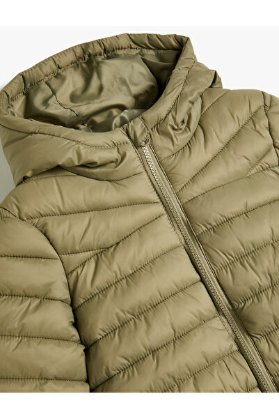 Koton Saisonaler Mantel mit Kapuze – Taschendesign