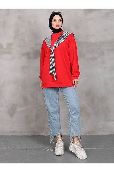 VAV Red Shawl Sweatshirt - Vav