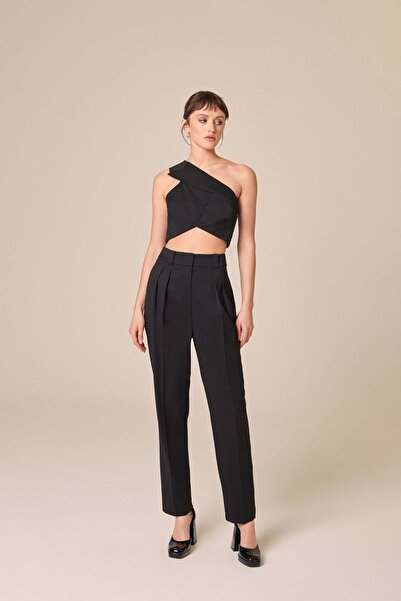 rue Havuç Paça Siyah Pantolon