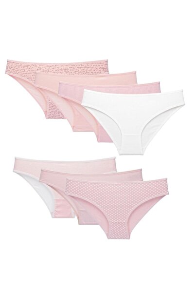 Nicoletta Опаковка от 7 дамски бикини Salmon