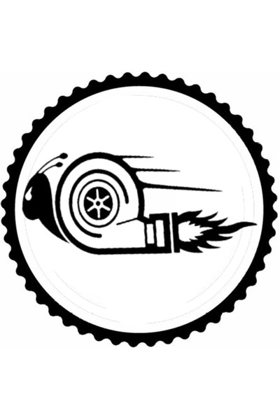 Kıvırcıkyoga Turbo Snail Design Sticker 20 X 20 cm