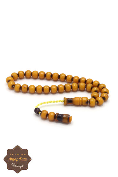 Midyat Nurtaş Gümüş Yellow System Tasseled Squeezed Amber Prayer Beads 201023352