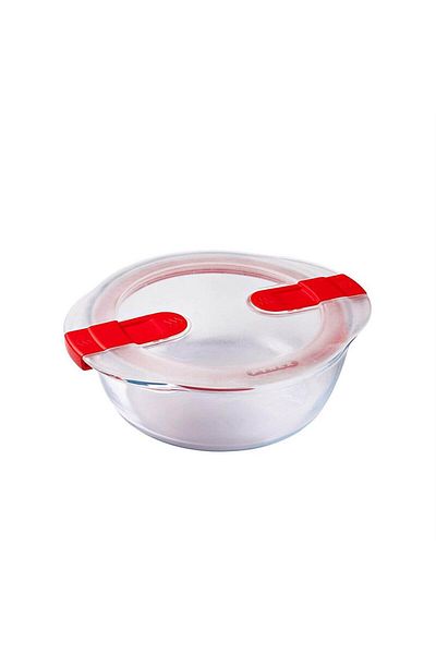 Pyrex 206ph00/7145 حاوية تخزين مستديرة ميكروويف 0.35 لتر