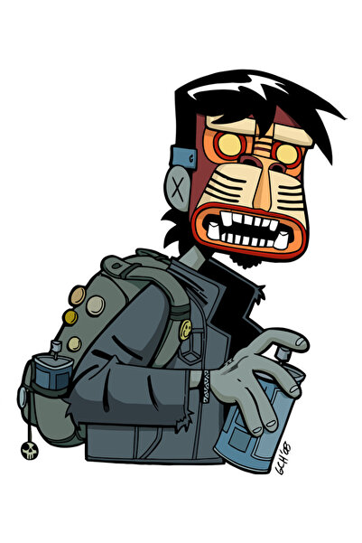 Reysa Tasarım ملصق زومبي ستيكر 10x10 سم ملون