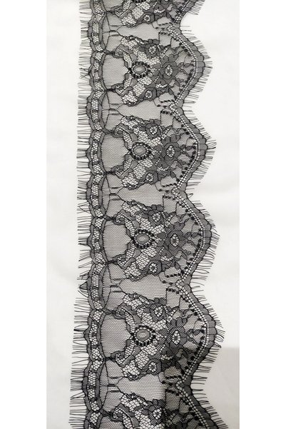 ALTAY AKSESUAR Siyah Sakallı Dantel 15 Cm ( 3 Mt )