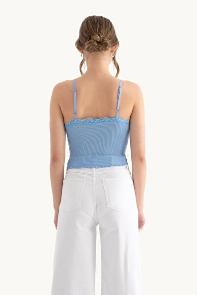 Hiccup Δαντελένιο μπλουζάκι με λαιμόκοψη V με λεπτομέρειες