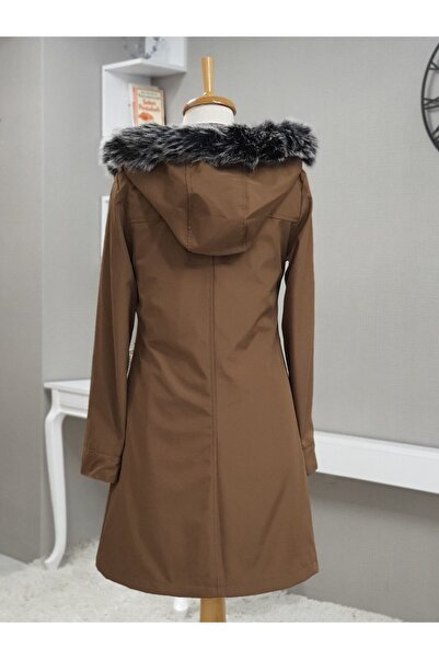 Modamorfo Released Hooded Short Coat with Snap Pockets