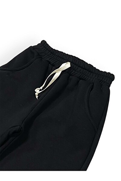 Mnk Baby&Kids Φούτερ με 3 νήματα από βαμβακερό ράστερ - MNK0630 ΜΑΥΡΟ