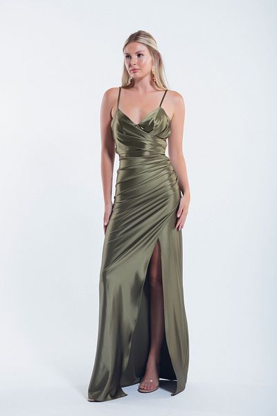 Khaki colored dresses best sale