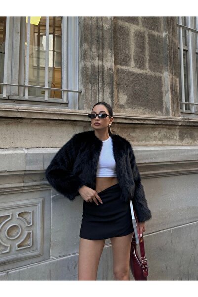 SONREİR Detail bez sáčku Lolita Crop kožich