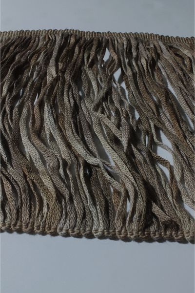 ÖZPAŞ TEKSTİL VE AKSESUAR Straw Color Fringe Tassel Decorative Strip 16cm