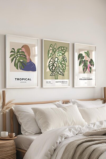 Postifull Set de picturi cu cadru, 3 bucăți de cadru alb și set de postere cu...