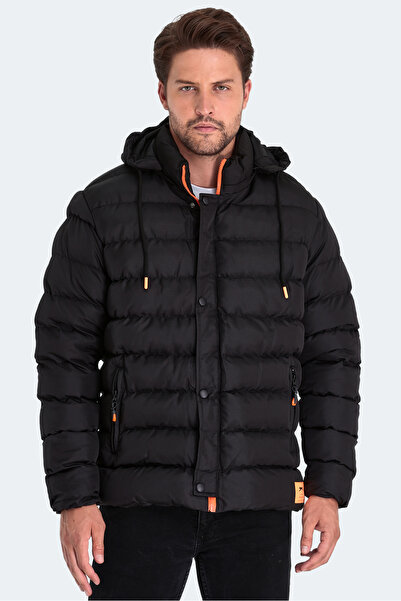 Slazenger Ανδρικό χειμερινό παλτό Saline Μαύρο