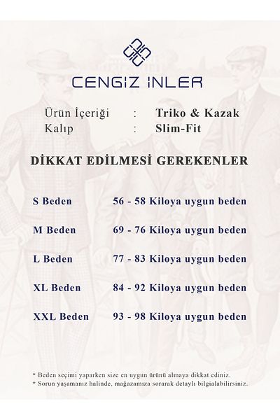 Cengiz İnler ملابس تريكو رجالية من Cengiz Inler Full Fisherman سادة بقصة ضيقة