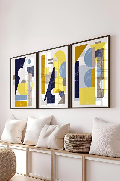 Postifull Set de pictură cu cadru, 3 bucăți cadru negru și set de postere cu ...