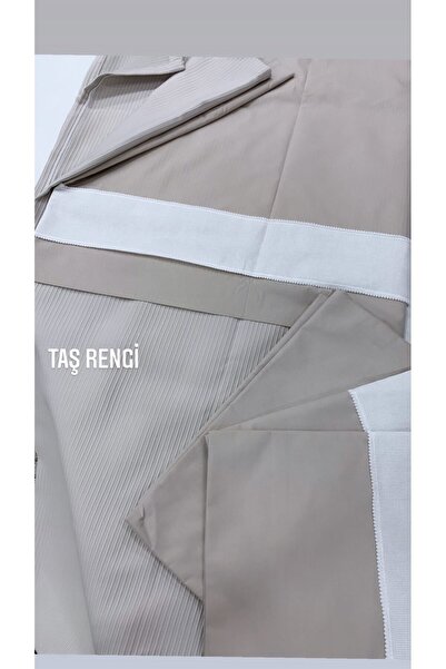 DUYGU KUMAŞ Etamin Bordür Detaylı Çift Kişilik Pike Seti (Akfil Kumaş Detaylı)