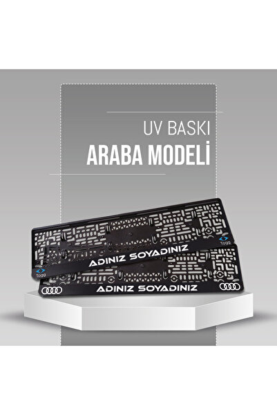 plakalıkhane Araba Modeli Plakalık , 2 Adet Premium Uv Baskılı Kişiye Özel Pl...
