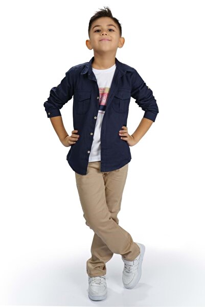 Mnk Baby&Kids Cămașă, pantaloni, tricou Seturi de 3 piese pentru băieți MNK17...