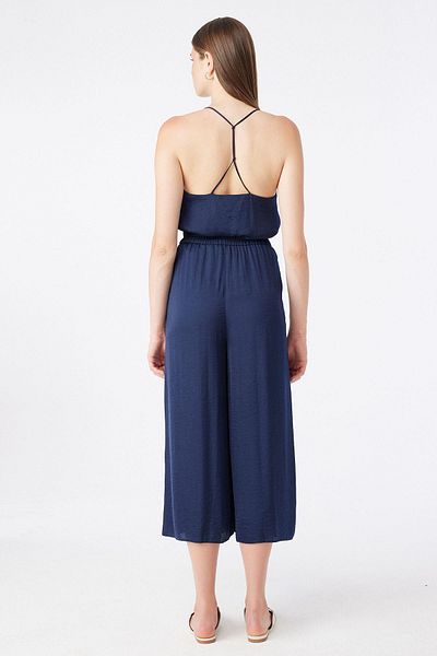 Rue Studio Navy Blue Short Leg Comfortable Trousers