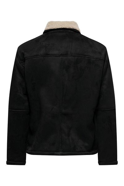 Only & Sons Men's Onsroyce Faux Leather Suede Jacket 22026162 Black