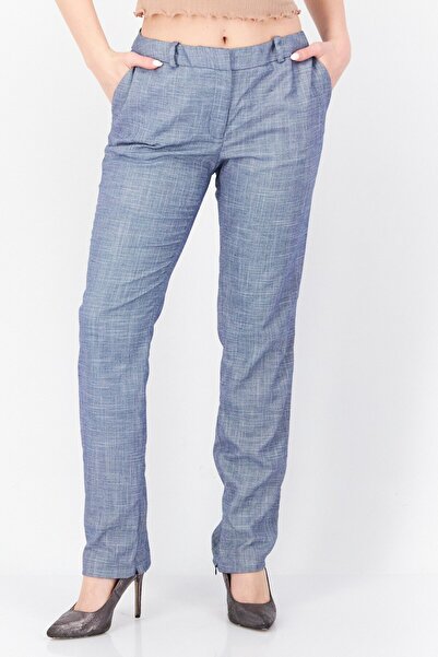 Calvin Klein Women Petite Heather Chino Pants, Light Blue