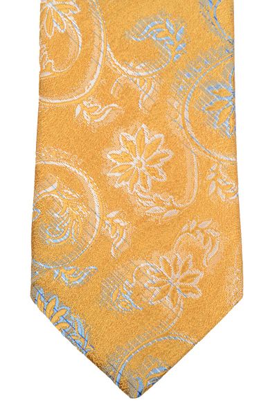 Cengiz İnler Cengiz Inler Flower Patterned Microfiber Men's Tie with Handkerchief